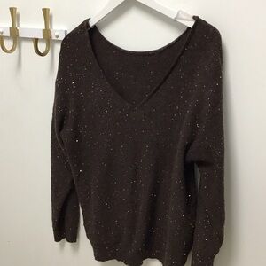 Women's Brown V-Neck or round neck Sweater